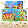 Bacolos Wooden Jigsaw Puzzle for Children Ages and and for Montessori Puzzle, 16-Piece Animal-Shaped 3, 4, 5, Seniors, Education.