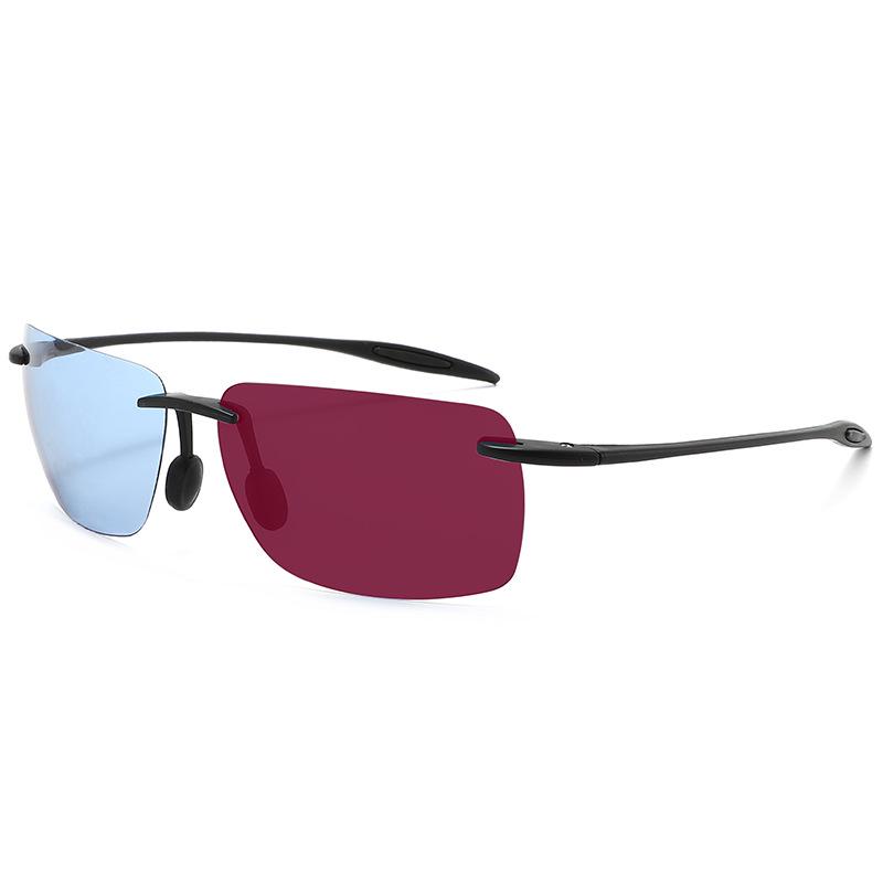 TR Frameless Polarized Sunglasses for Men & Women: Stylish UV Protection