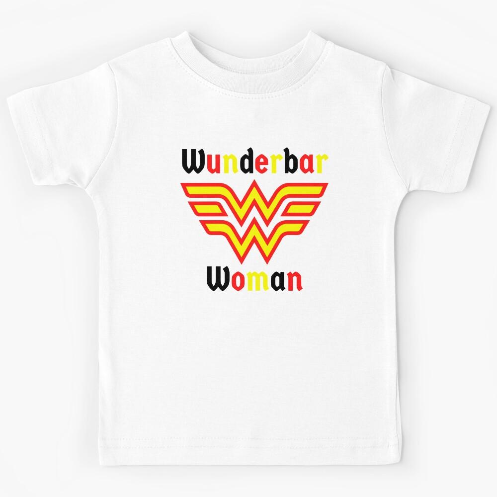 German Wunderbar Wonderful Woman Frau Kids T-Shirt 150