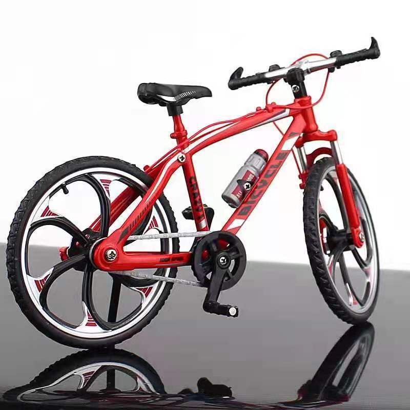 Legierung Mountainbike Modell Simulation Downhill Racing Mini Metall Spielzeug Fahrrad Mit Pedalverbindung Hinterrad Dekoration Sammlerstück