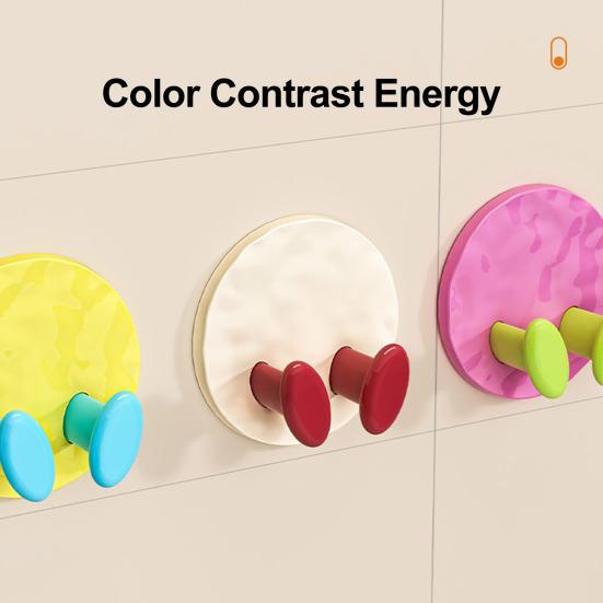 3Pcs Self Adhesive Power Cord Hooks Colorful Cable Organizer Stick on Wall Power Cable Hooks No Drill Charging Head Hook for Kitchen Garage Wire