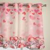 Valentinstag Rosen Liebe Fenster Vorhänge für Wohnzimmer Schlafzimmer Vorhang Modern Küche Jalousien Vorhänge