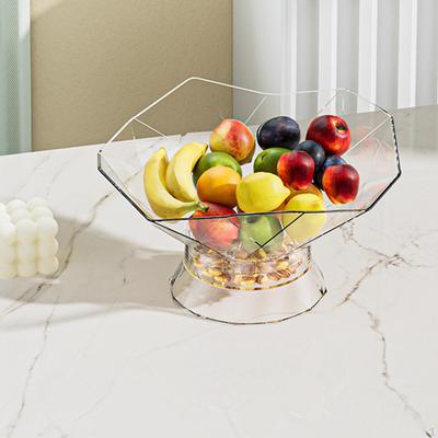 Bol sur pied décoratif, panier de service de collation, bonbons, fruits polyvalents pour pique-nique, salle de bain