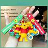 Portachiavi Creativo Winnie The Pooh Affascinante Accessorio in PVC per Borse e Chiavi