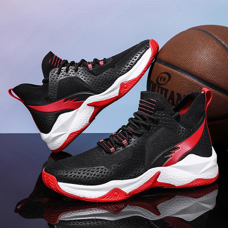 Large size 47 basketball shoes 46 fashion casual sports shoes men's shoes student shock-absorbing wear-resistant actual combat shoes