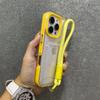 Applicable To iPhone11promax Simple Transparent Card Case Mobile Phone Case Lanyard Apple 11 Silicone 11 Anti-drop 11 Sets