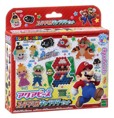 EPOCH Plastic Round Aqua Beads Sold Separately Mario Character [Super Set] AQ-234