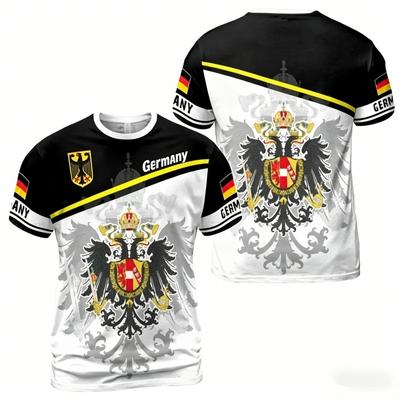3D Printed Germany T-Shirt For Men German Unification Day Pattern Tees Summer Casual Street O-Neck Short Sleeve T Shirts 2026