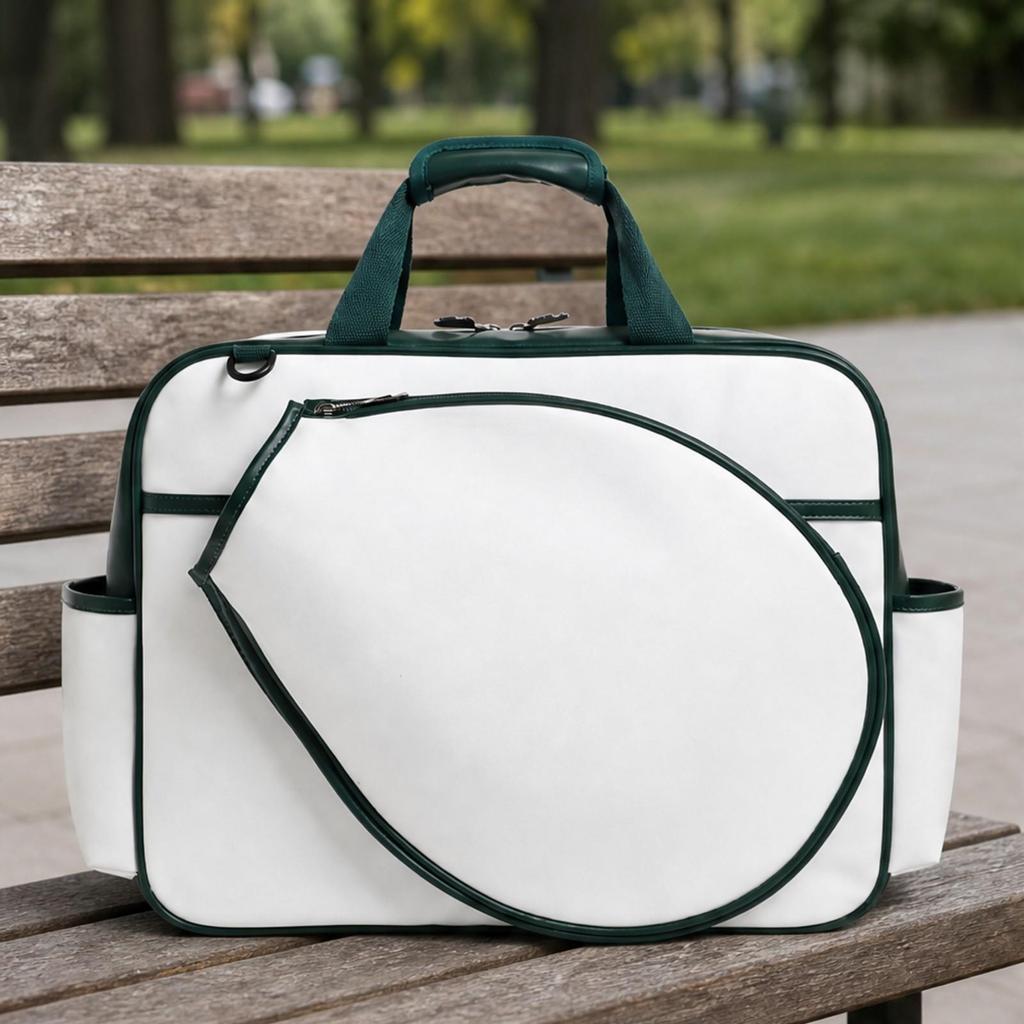 Racket Bag with Front Pocket Spacious for Club Matches, Gym Visits