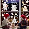 Christmas Window Stickers New White Christmas Snowman Christmas Tree Static Stickers Window Decoration Stickers Flower Stickers