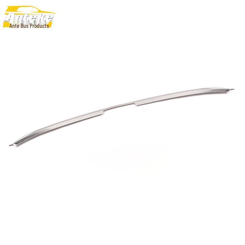 21 Mocha Front Bumper Trim: Stainless Steel Lip and Anti-Scratch Strip Modification.