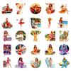 50 Summer Retro Fashion Swimsuit Girl Realistic Graffiti Stickers DIY Decorative Suitcase Water Cup Stickers