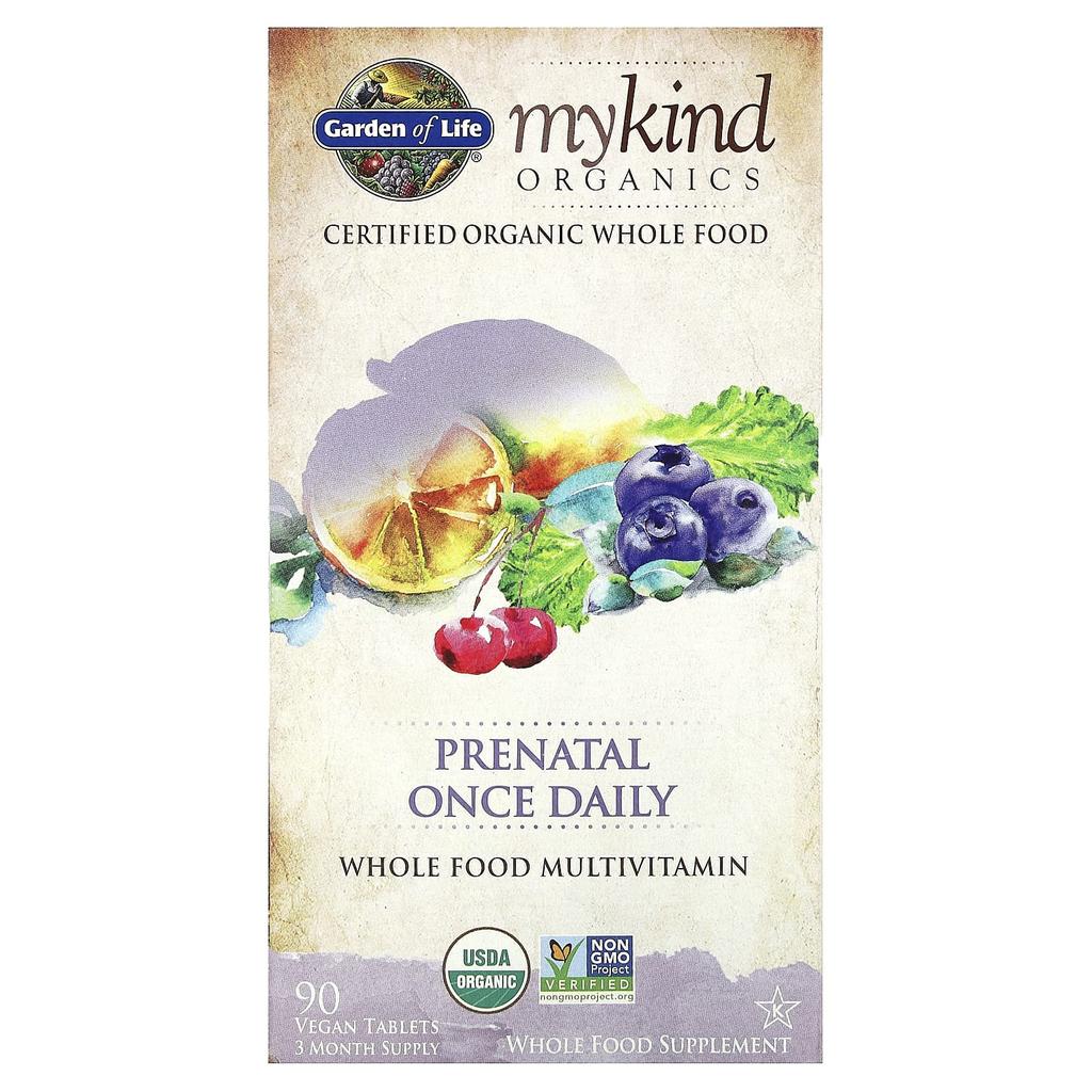 Garden of Life, MyKind Organics, Prenatal Daily, 90 Vegetarian Tablets