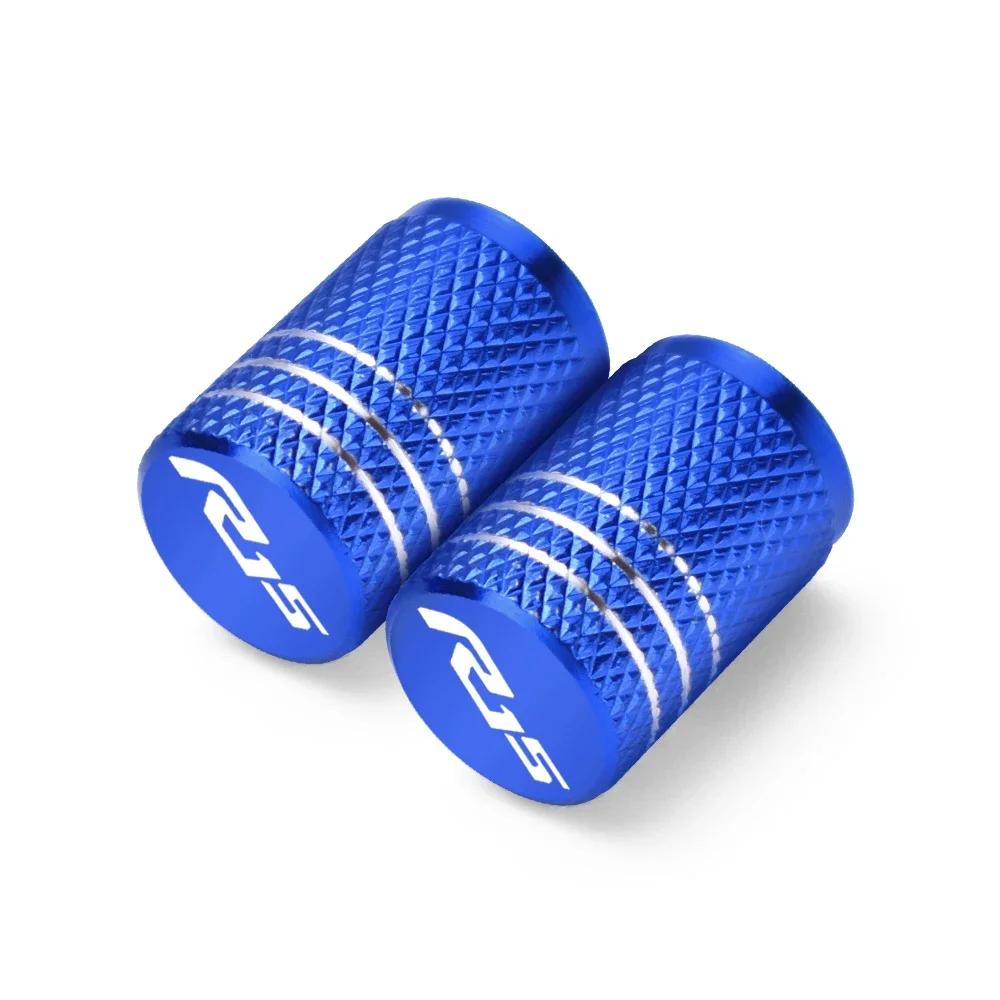 Motorcycle Wheel Tire Valve Caps Aluminum Tyre Rim Stem Covers For Yamaha YZF-R15 YZFR15 YZF R15 V3 V4 2018 2019 2020 2021 2025