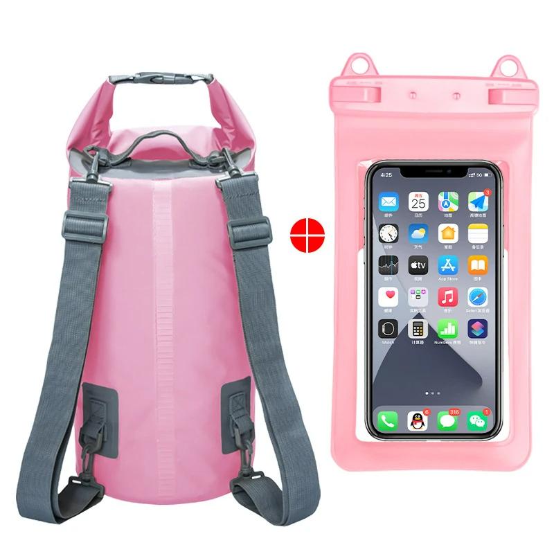 Outdoor Swimming Bag 5L/10L/15L/20L/30L Waterproof Dry Bag Backpack Water Floating Bag Sack for Rafting Boating River Trekking