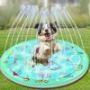 Splash Sprinkler Pad for Dogs Thickened Pet Sprinkler Play Mat, Outdoor Water Splash Pad Pool, Water Game Toy for Dogs & Pets