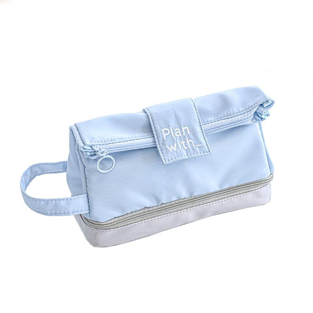 Cosmetic Pouch Pencil Bag Desktop Organizer Stationery Bag Creative   Stationery