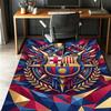Tappeto con Motivo Calcio FC Barcelona, Tappetino Interno/Esterno, per Picnic, Sala Giochi, Camera da Letto, Ufficio, Soggiorno, Tappeto Decorazione Casa, Regalo di Compleanno