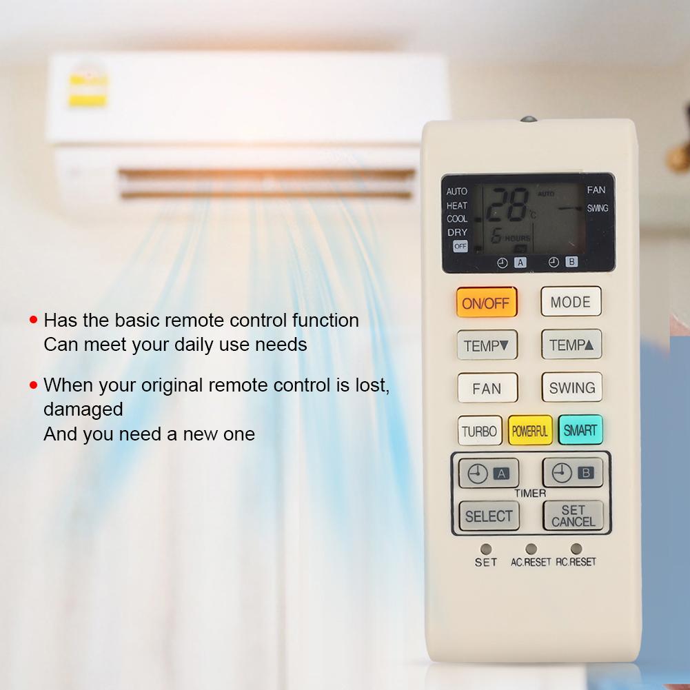 Remote Control ABS  Milk White Air Conditioner Controller Remote Control Accessory for A71C1111 without Battery