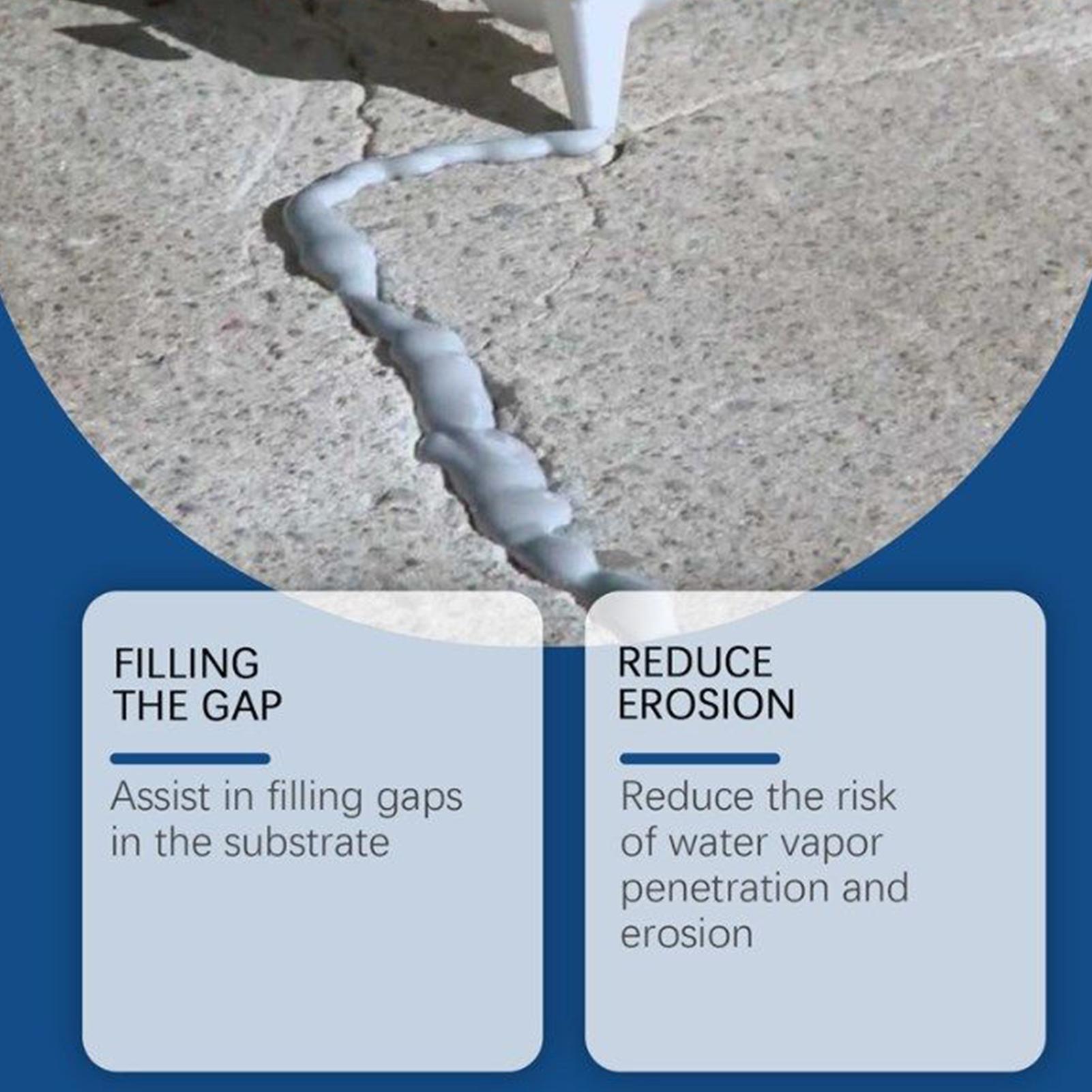 Concrete Caulking Adhesive New Self-Leveling Sealant Heavy-Duty Crack Filler for Driveway Weather Resistant Concrete Crack Repai CN