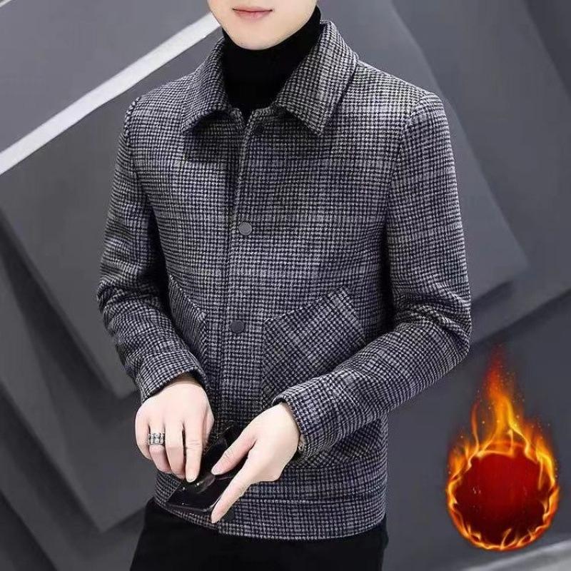 Trendy Checkered Jacket for Men, Versatile, Stylish and Personalized Jacket for Men M