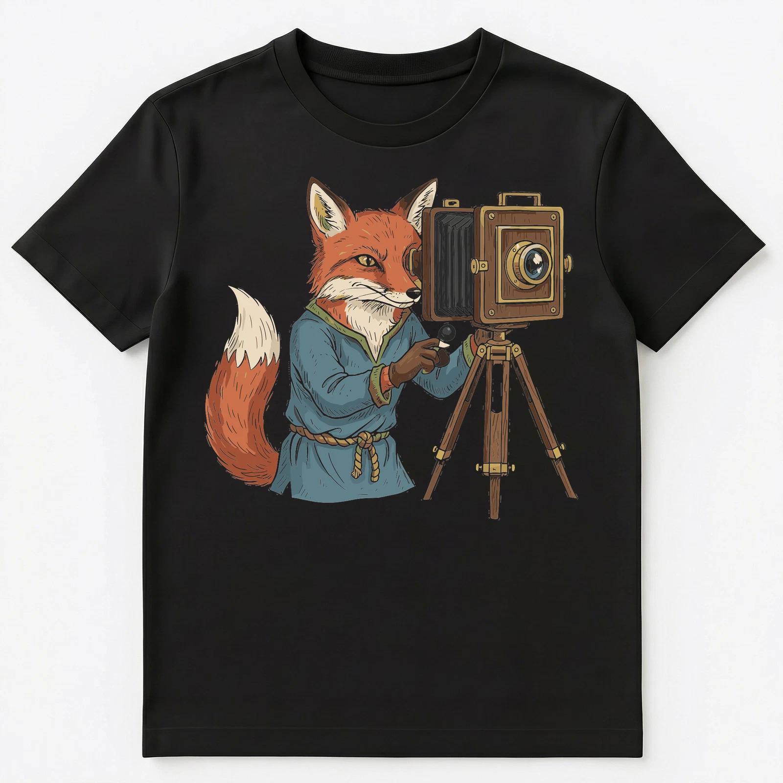 Photographer Fox Capturing Moments Analog Photography Unisex T-Shirt S