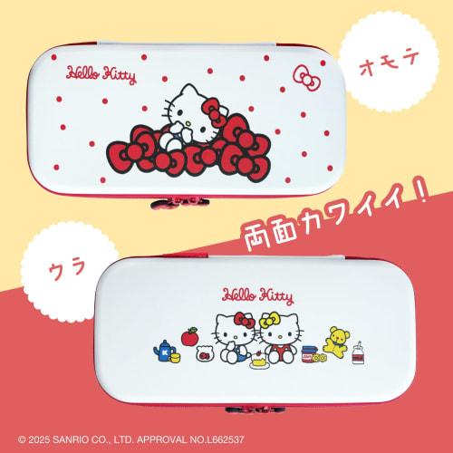 Allone EVA Color Case for Games, Sanrio Characters 2, Hello Kitty, 14.5 x 4 x 30 cm, Compatible with Switch 2, Easy to Carry, Protects from Scratches