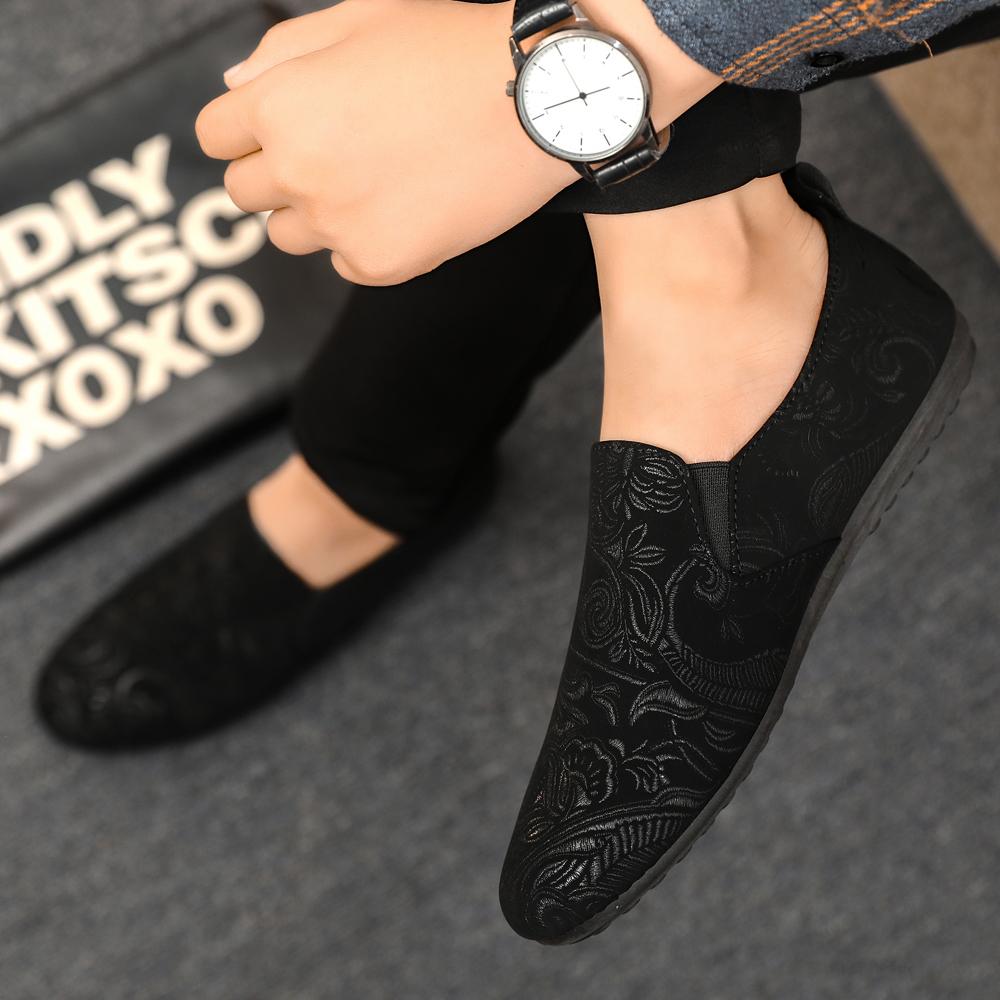 Single Shoes Men's Casual Shoes Men's Shoes Suede Casual Shoes Men's Flat Shoes Men's Driving Shoes