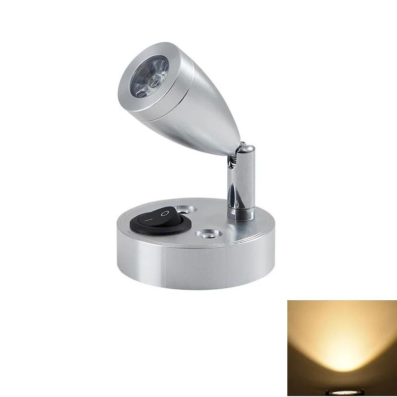 12V LED Interior Reading Lights Switch Campervan Boat Portable Auto Interior Lamp RV Camper Accessories