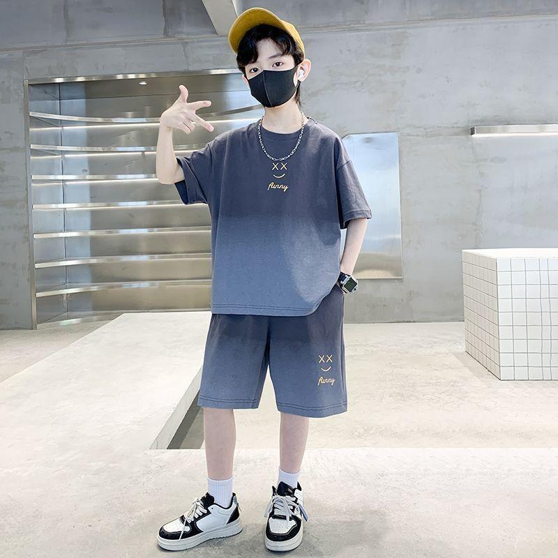 Children's set, boys' short sleeved T-shirt set, sports shorts set