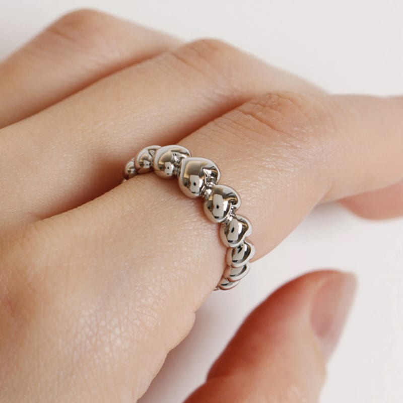 Noonoo Fingers Puff Heart Ring