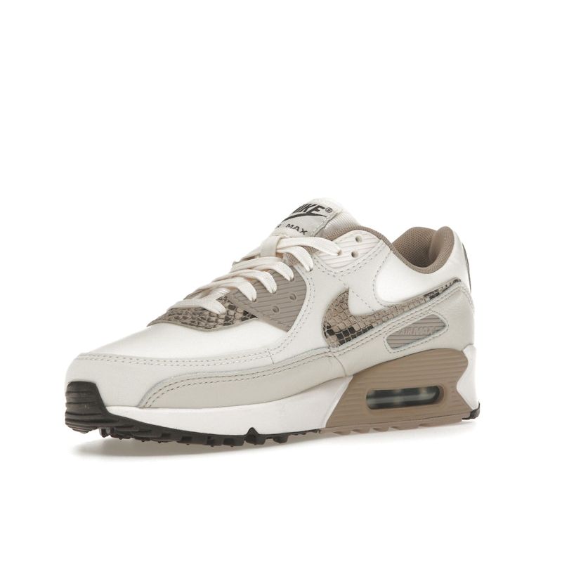 Nike Air Max 90 Pink Snakeskin Women Sneakers Light-Orewood-Brown Malt Phantom HV4915-100