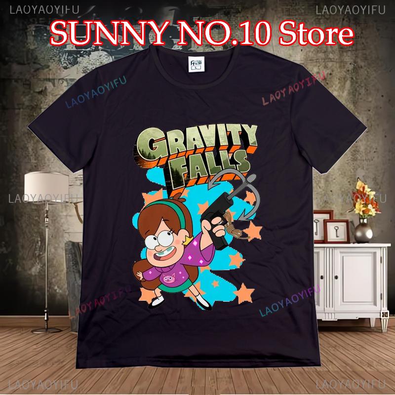 

Уличная одежда Новое поступление Мягкие популярные футболки унисекс удобные футболки Gravity Falling S