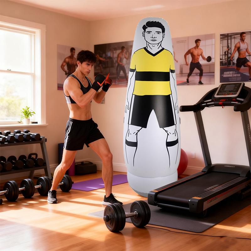 Inflatable Human-Shaped Training Dummy - Portable for Football & Boxing