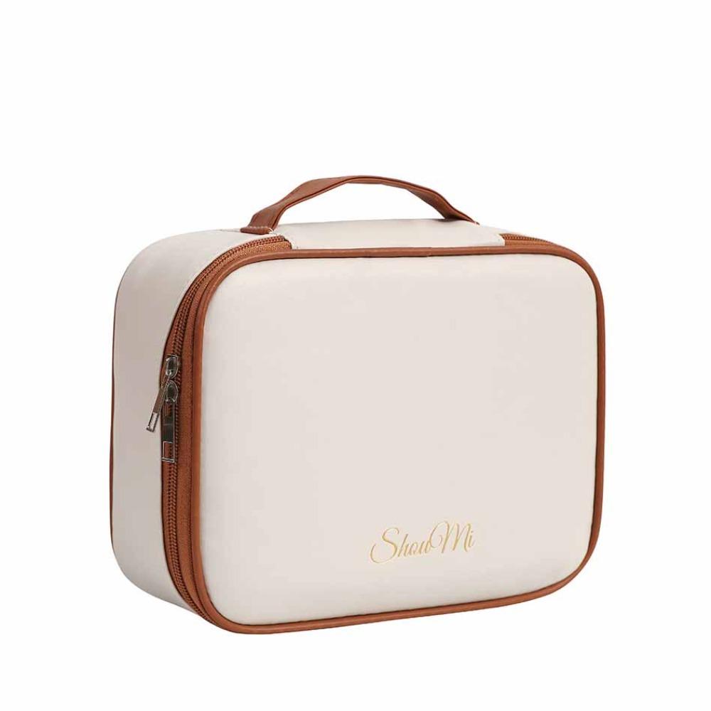 Zipper Pillow Makeup Pouch Detachable Travel Wash Bag Portable PU Leather Cosmetic Bag Outdoor