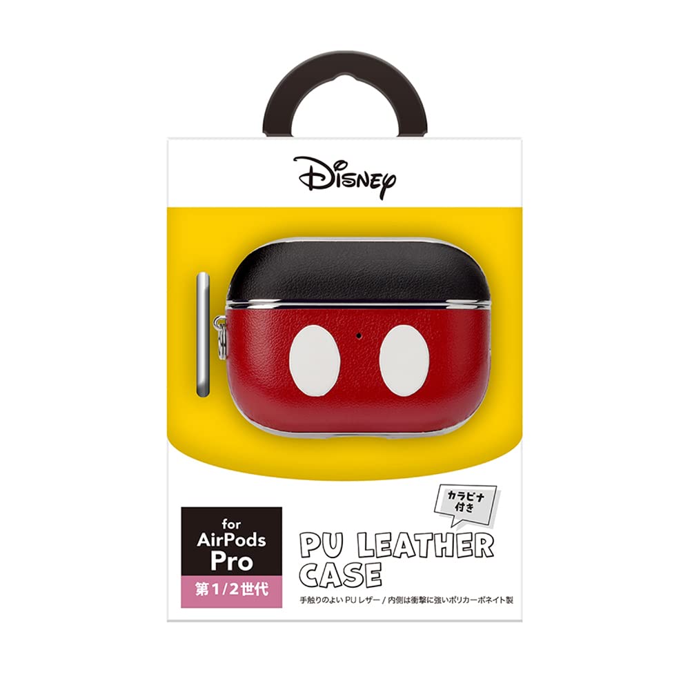 Premium Style PU Leather Case for AirPods Pro (1st/2nd Generation) [Mickey Mouse] PG-DAPP2LP01MKY