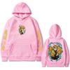 Anime Demon Slayer Agatsuma Zenitsu Graphic Hoodie Men Women Clothing Cartoon Oversized Sweatshirt Men's Hoodies