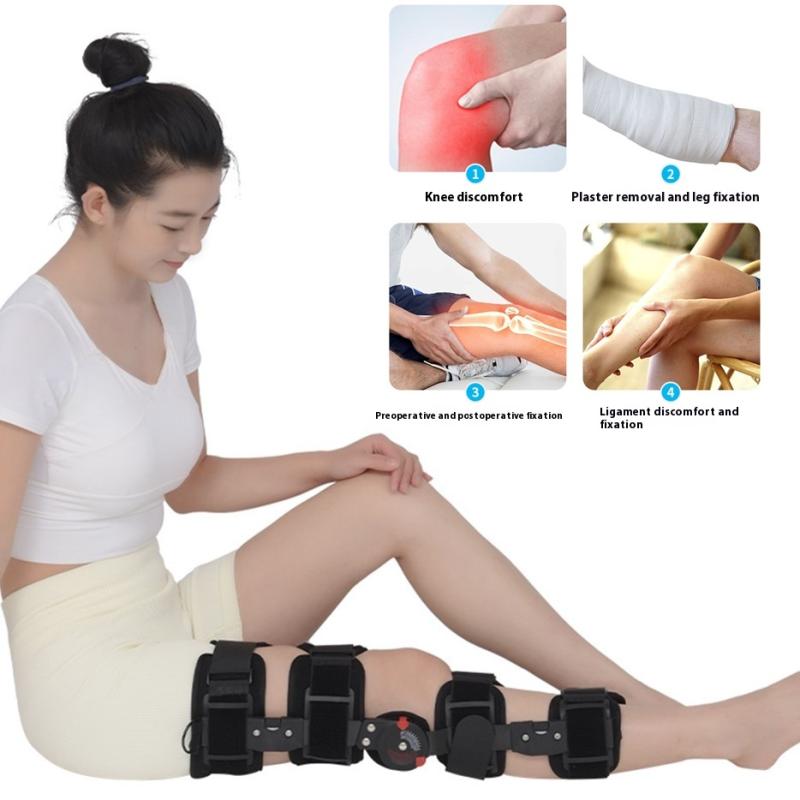 Orthopedic Support Stabilizer After Surgery Adjustable Hinged Knee Brace Knee Joint Fixation Stretcher Leg Recovery Stabilizers