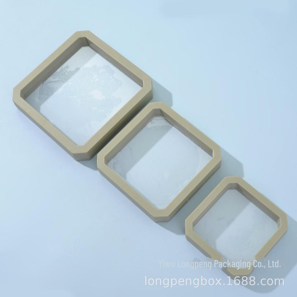 Premium Octagonal Transparent PE Jewelry Display & Storage Box for Bracelets & Necklaces