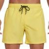 Men Drawstring Elastic Waist Lightweight Breathable Mesh Lined Quick Dry Swim Shorts Athletic Beach Swim Trunks with Pockets for Outdoor Sports