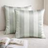 Design Decorative Throw Pillow Covers, Striped Modern Satin Cushion Cover Pack of 2 Pillowcases