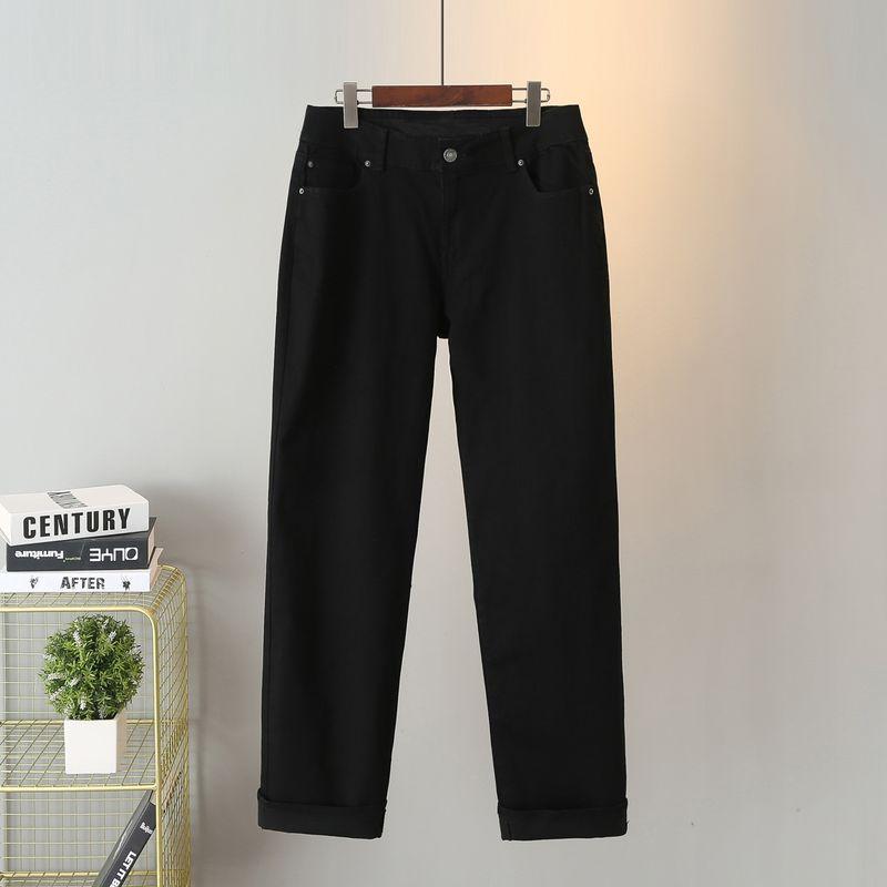 

Extra Large Size 150.00kg High Waist Extra Long Bootleg Pants Straight Black 18 (around 95.00 kg-105.00 kg)