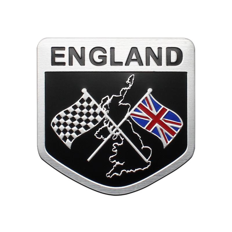 Auto Styling 3D Aluminium ENGLAND Vereinigtes Königreich UK Nationalflagge Karte Auto Motorrad Abzeichen Emblem Aufkleber Auto Zubehör
