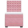 Maison Exclusive - Sommier à lattes de lit avec matelas Rose 90x200 cm Velours