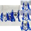 Elegant Resin Football Trophy Model European Style Soccer Award Silver Gift