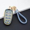 4 Tasten TPU Auto Schlüsselabdeckung Halter Schale für Hyundai Tucson Sonata Solaris Hybrid Nexo NX4 Santafe Auto DN8 Schlüsseltasche Schlüsselanhänger