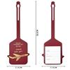 Fashionable  Pu Luggage Tag Boarding Pass For Overseas Travel Anti-Loss Name Card Luggage Tag