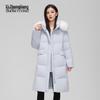 Women's Fox Fur Collar Long Down Jacket