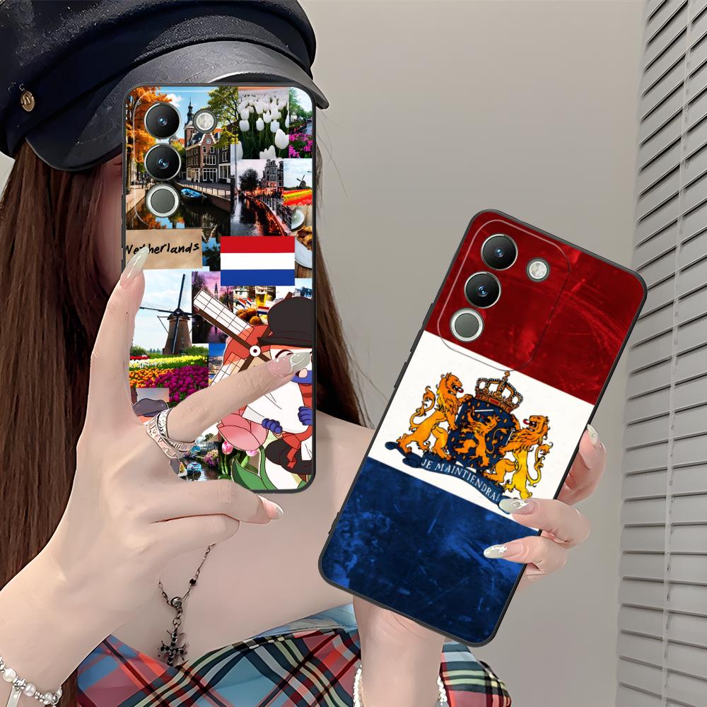 Netherland Dutch Flag TPU Mobile Phone Case for VIVO Y77 76 75 74 73 72 58 56 55 51 50 38 36 Y19 Y18 Y03 Y01 5G Colorful Cover