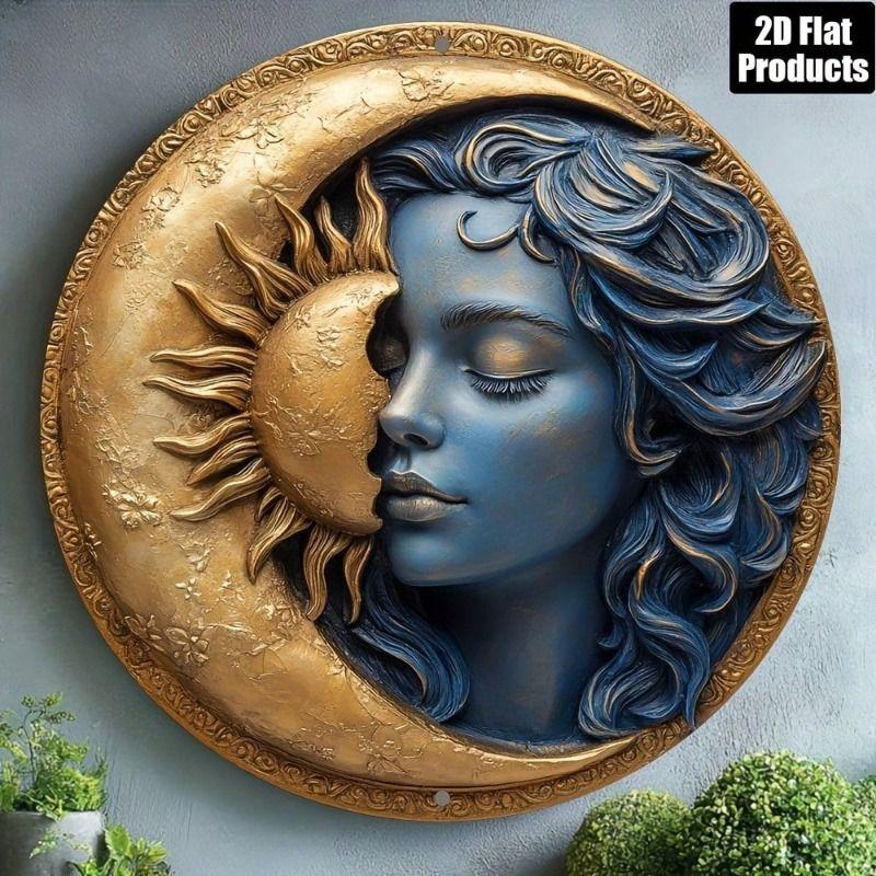 Metal Tin Sign 2D Wall Art Home Decor Flat Hanging Decorative Plaque